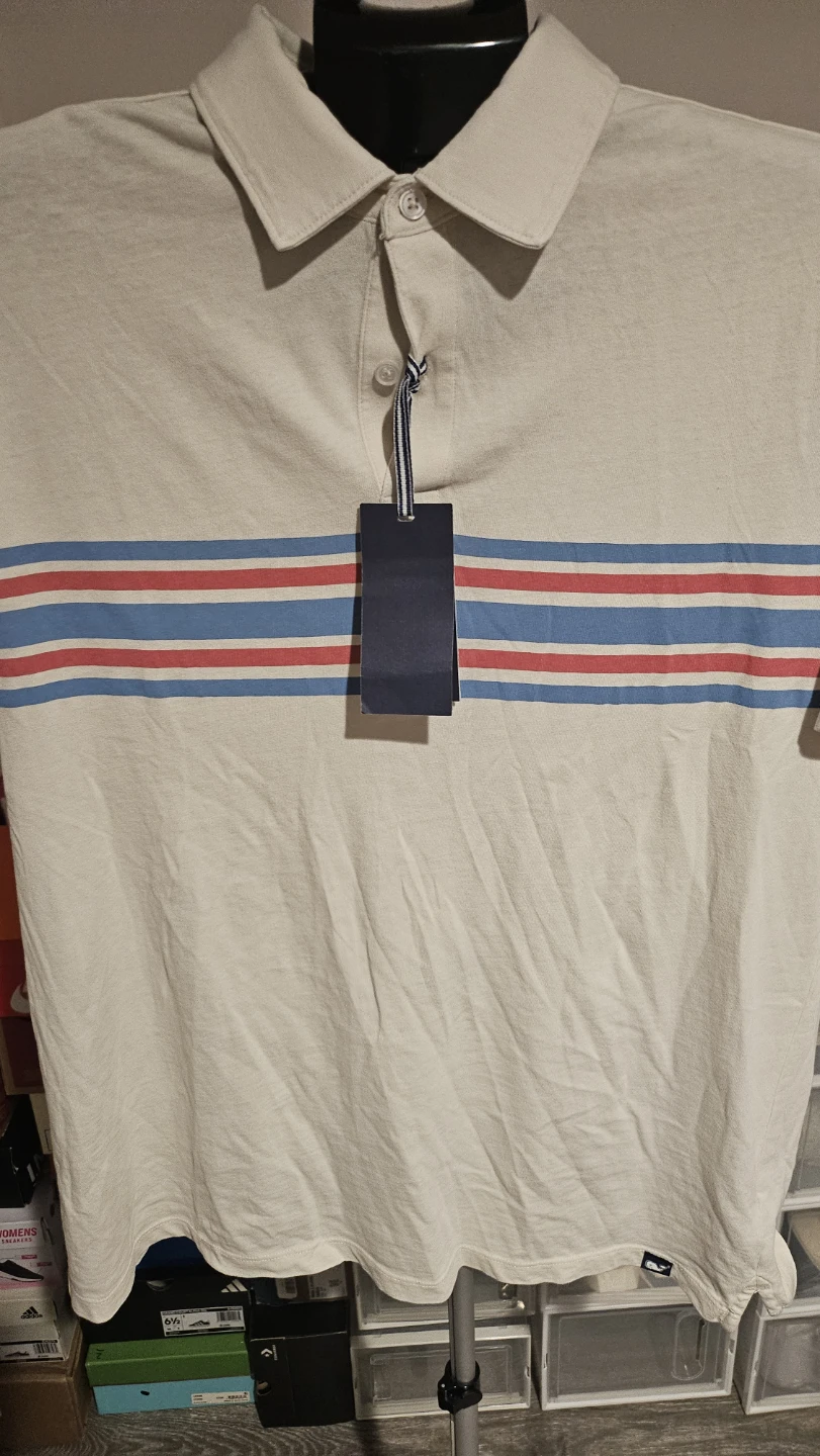 Vineyard Vines Surf Chest Stripe Polo Size M
