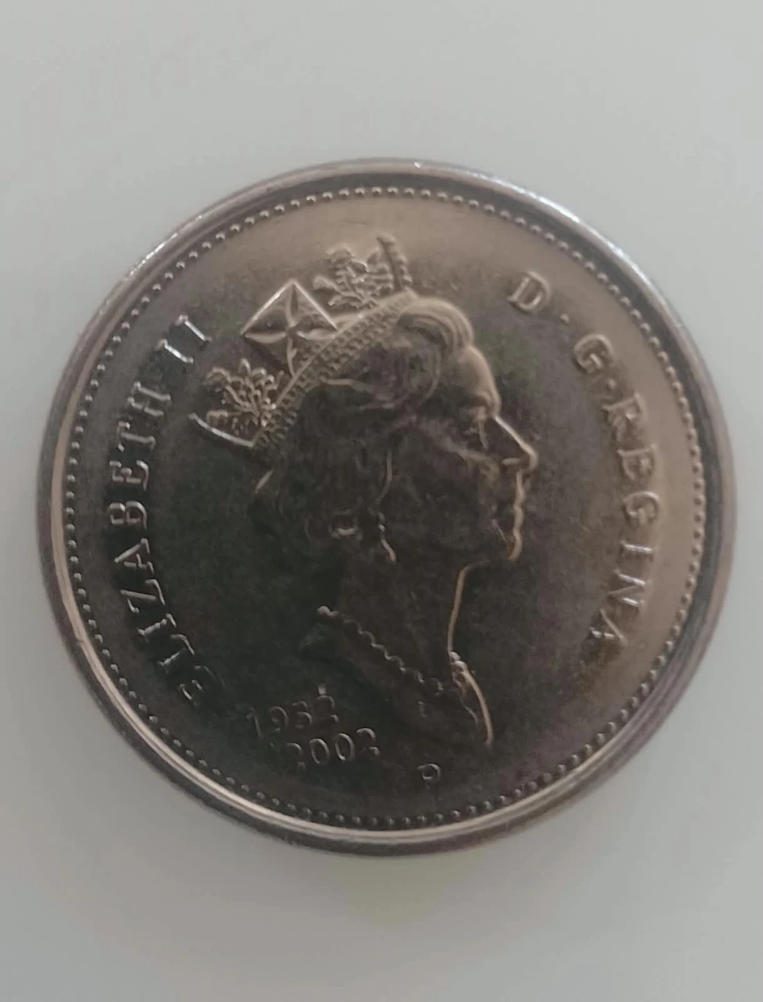 2002 Canadian 25 Cent Coin