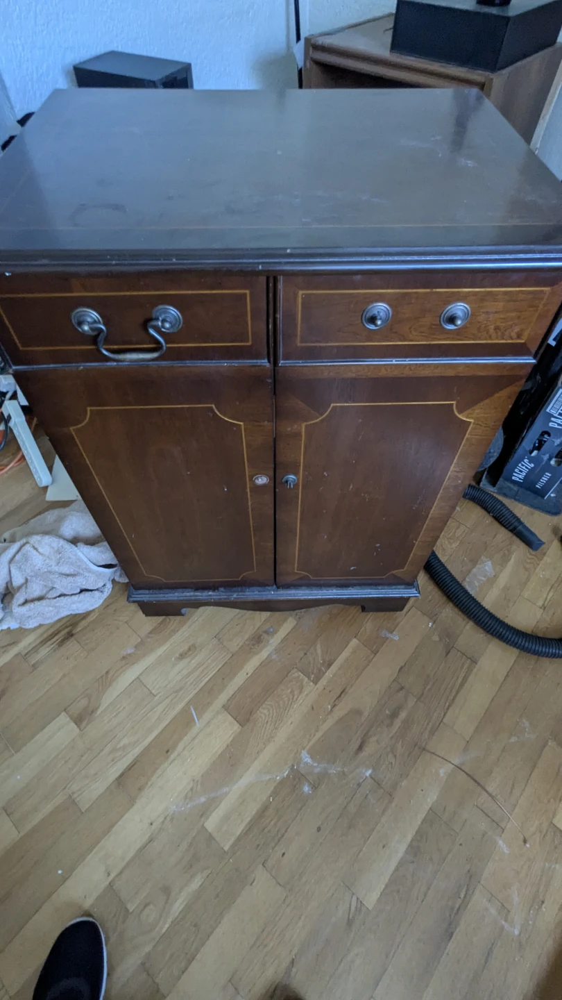 Dark Wood Cabinet Storage Unit
