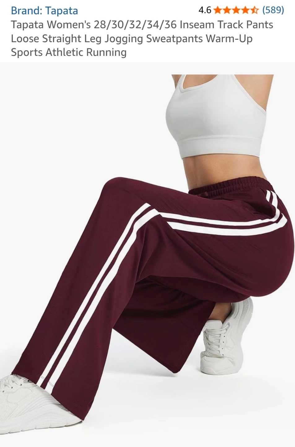 Tapata Women's Straight Leg Track Pants - photo 2