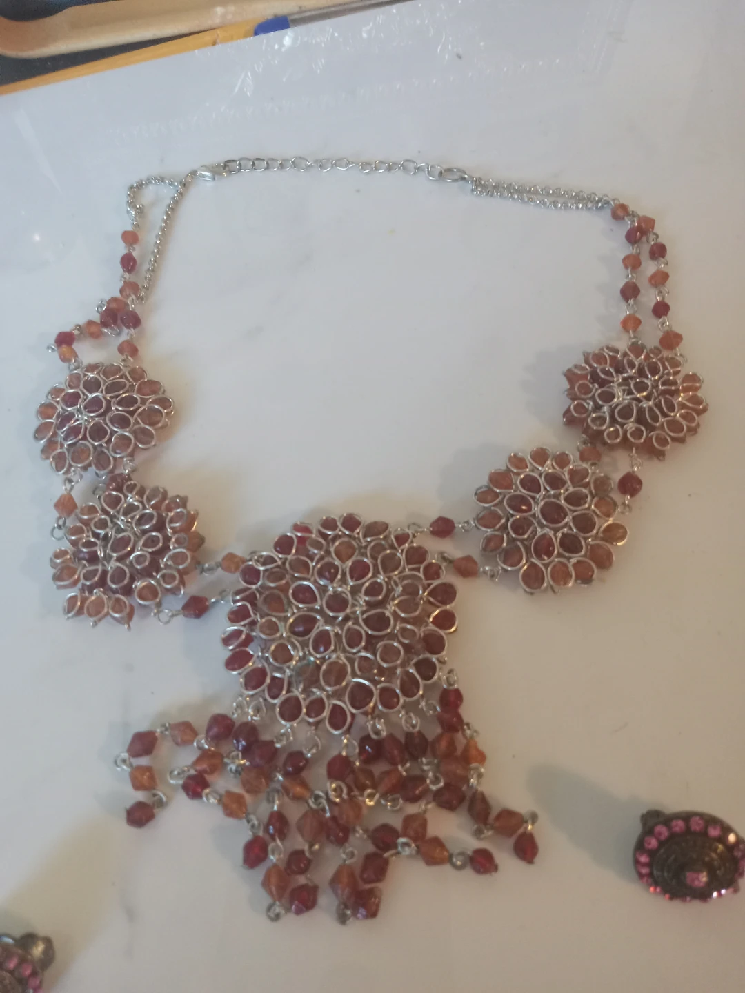 Beaded Necklace and Earring Set - photo 4