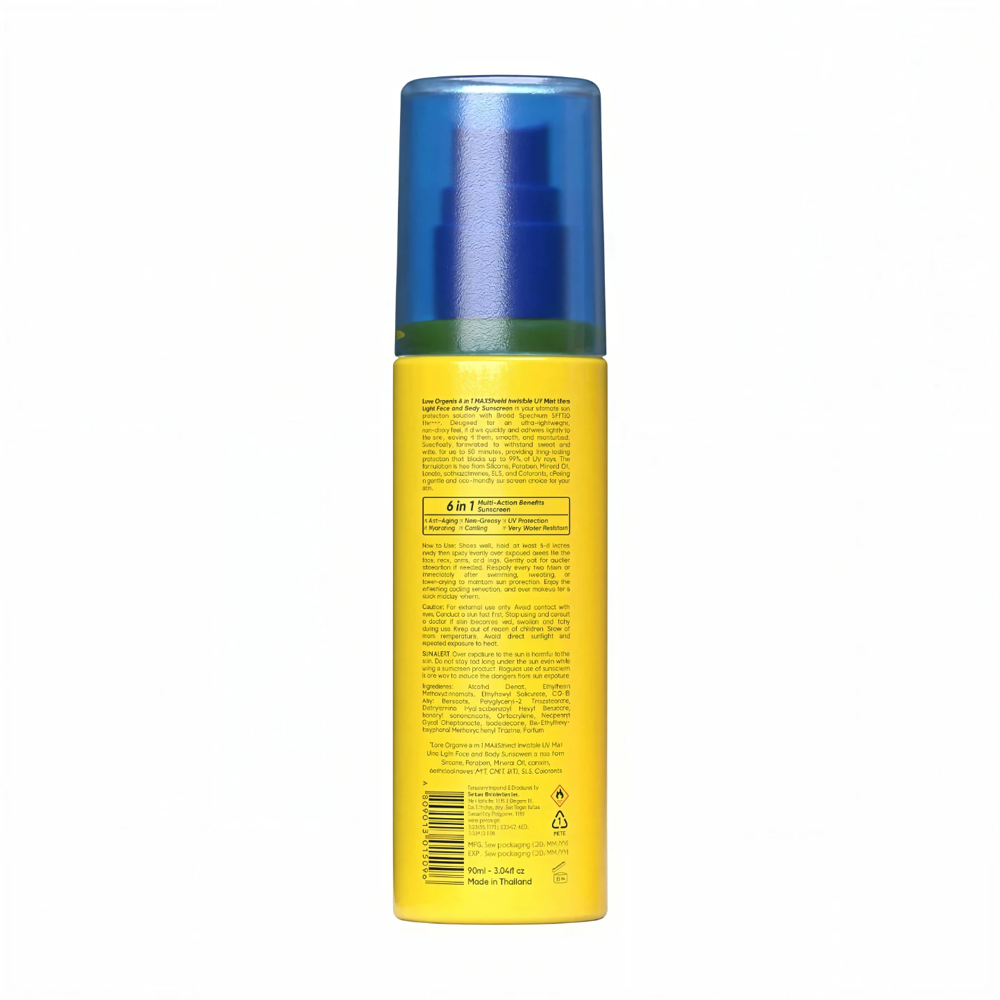 6-in-1 Maxshield Invisible UV Mist Face & Body Sunscreen