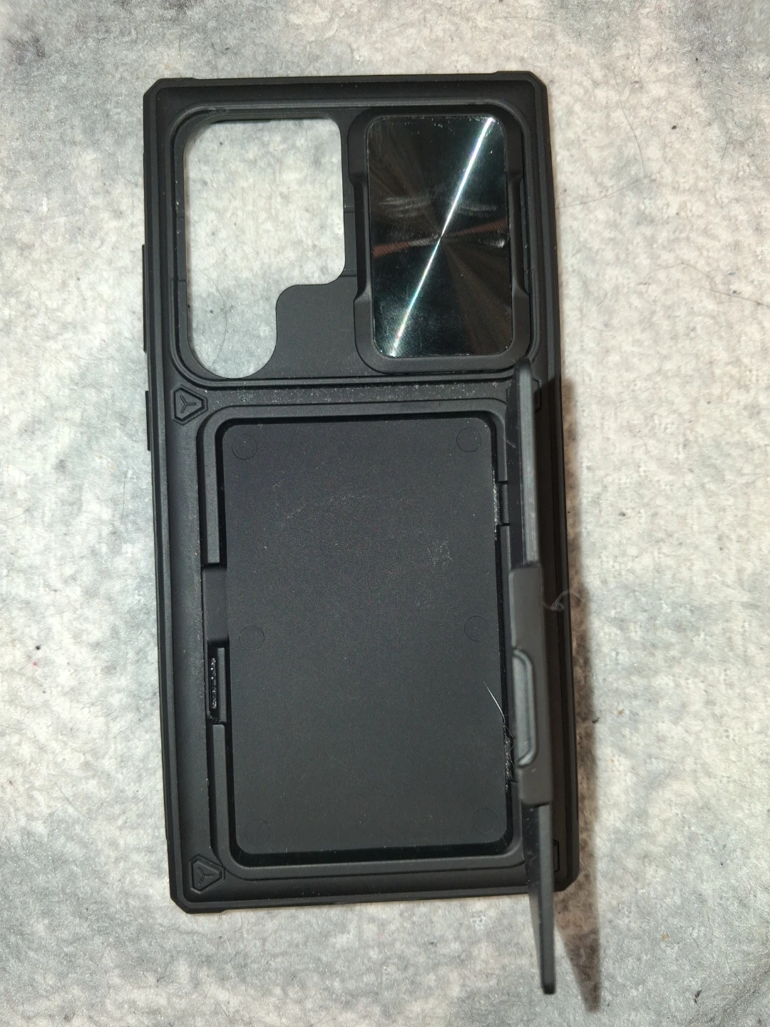 Black Samsung Galaxy S24 Ultra Case with Card Holder - photo 3