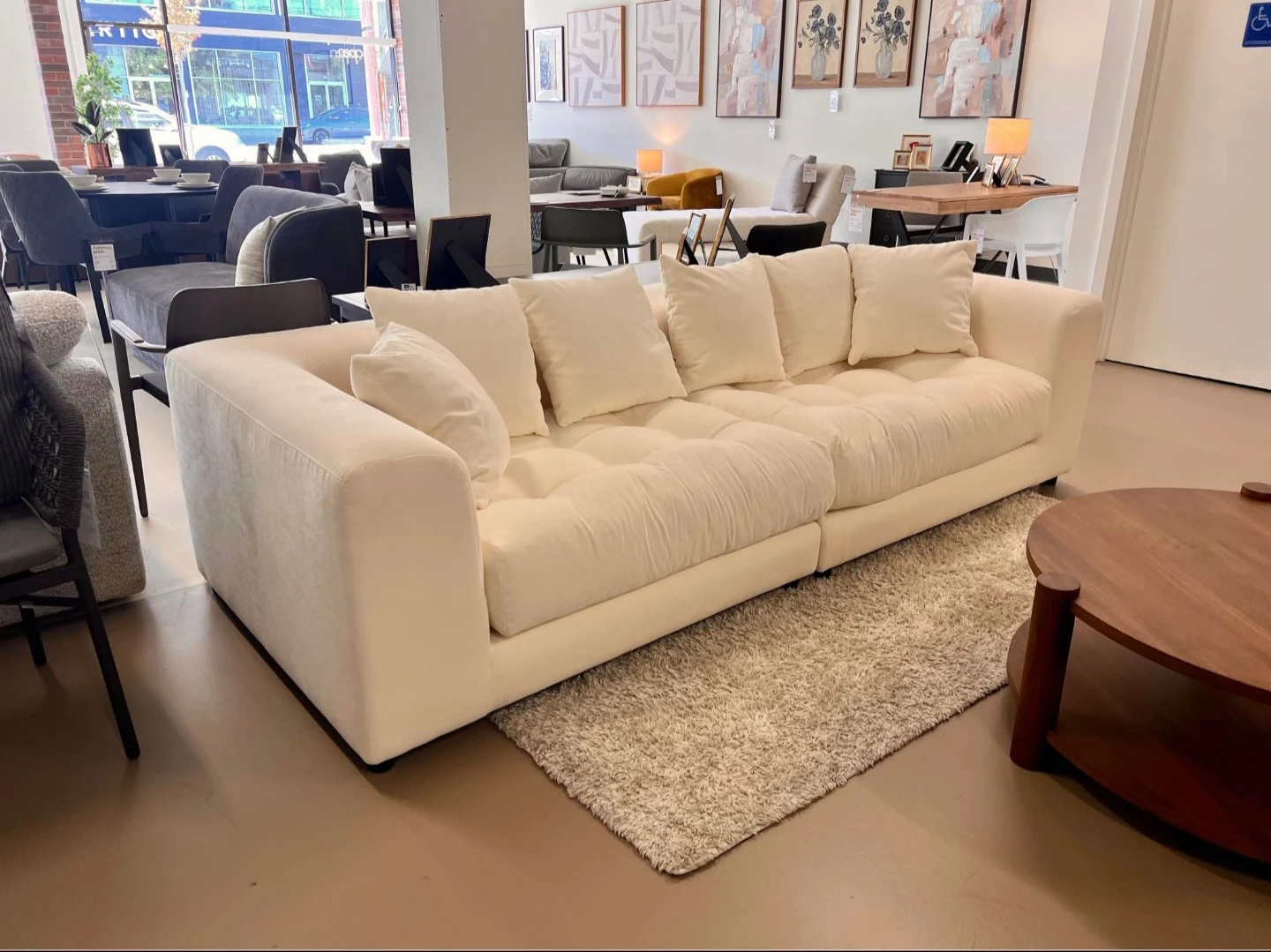 Sundays Cream Sofa - photo 3