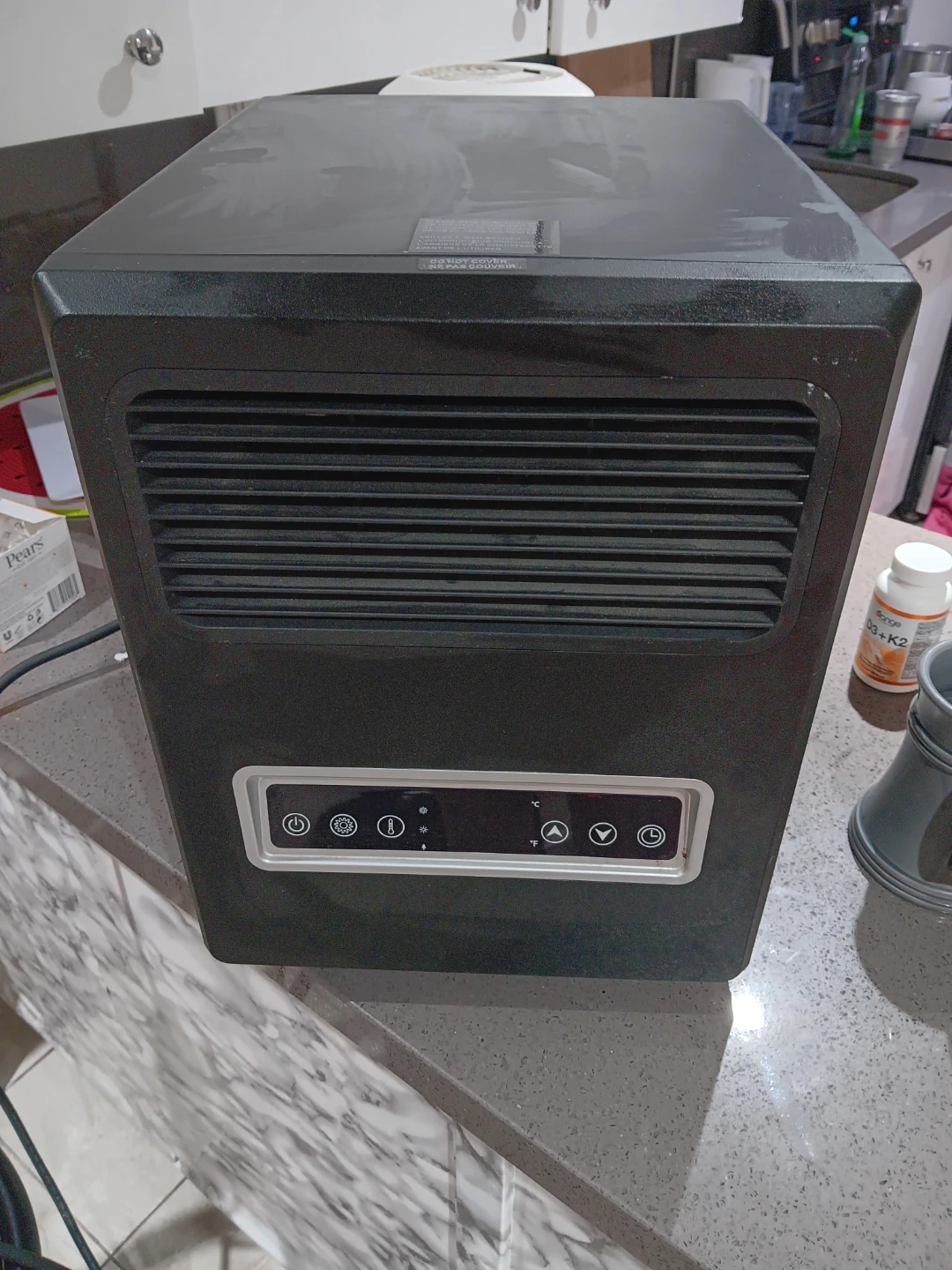 Black Electric Space Heater