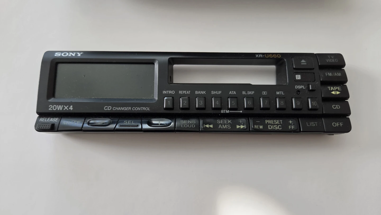 Sony XR-U660 Car Stereo Faceplate - photo 2