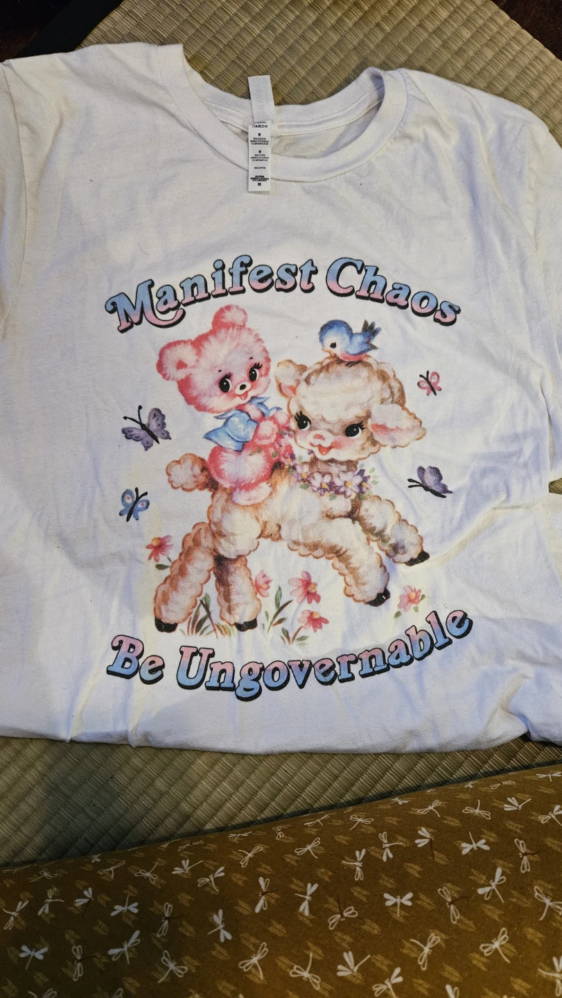 "Manifest Chaos Be Ungovernable" Graphic T-Shirt