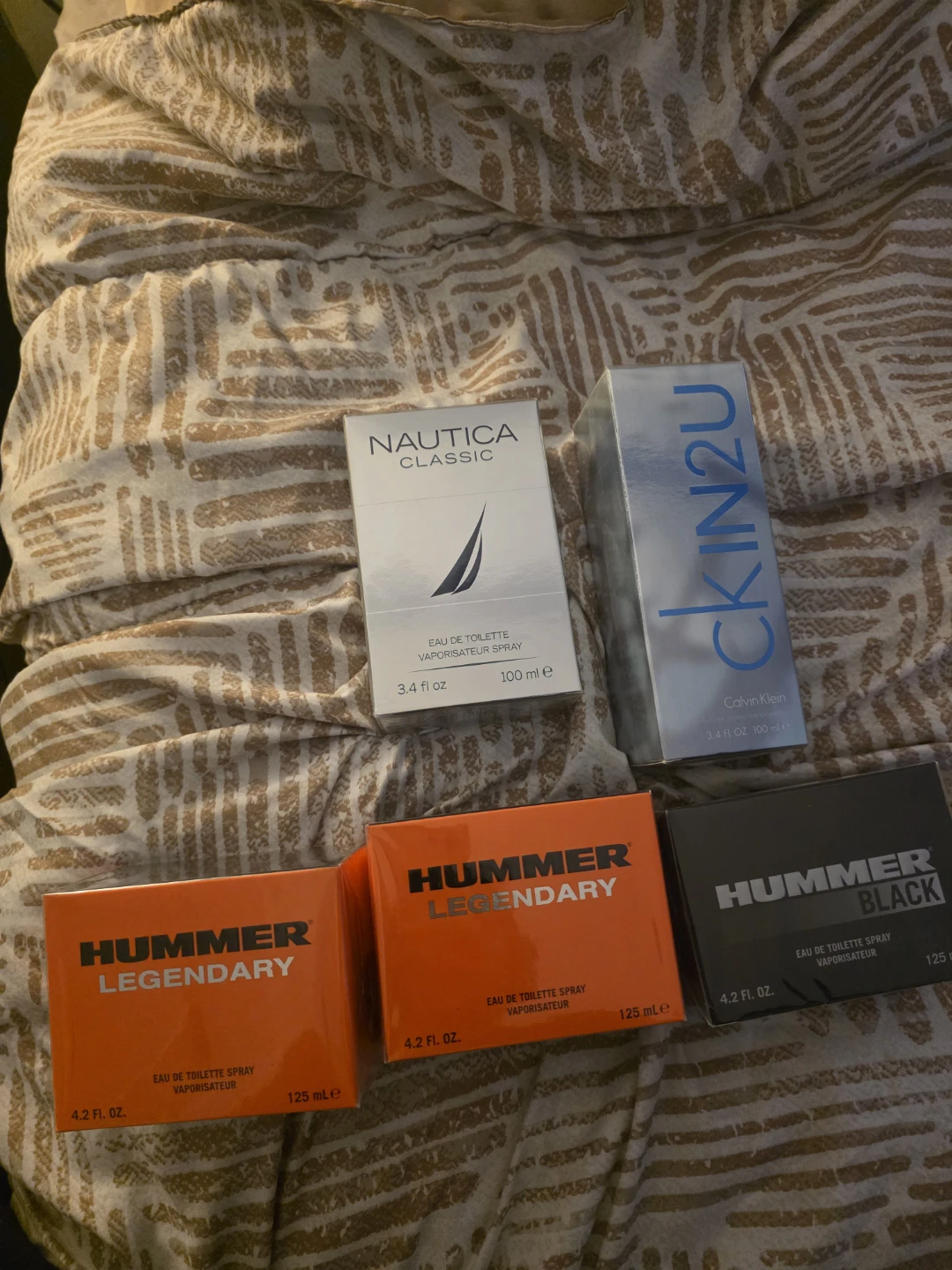 Assorted sealed Men's Fragrances Nautica CK Hummer