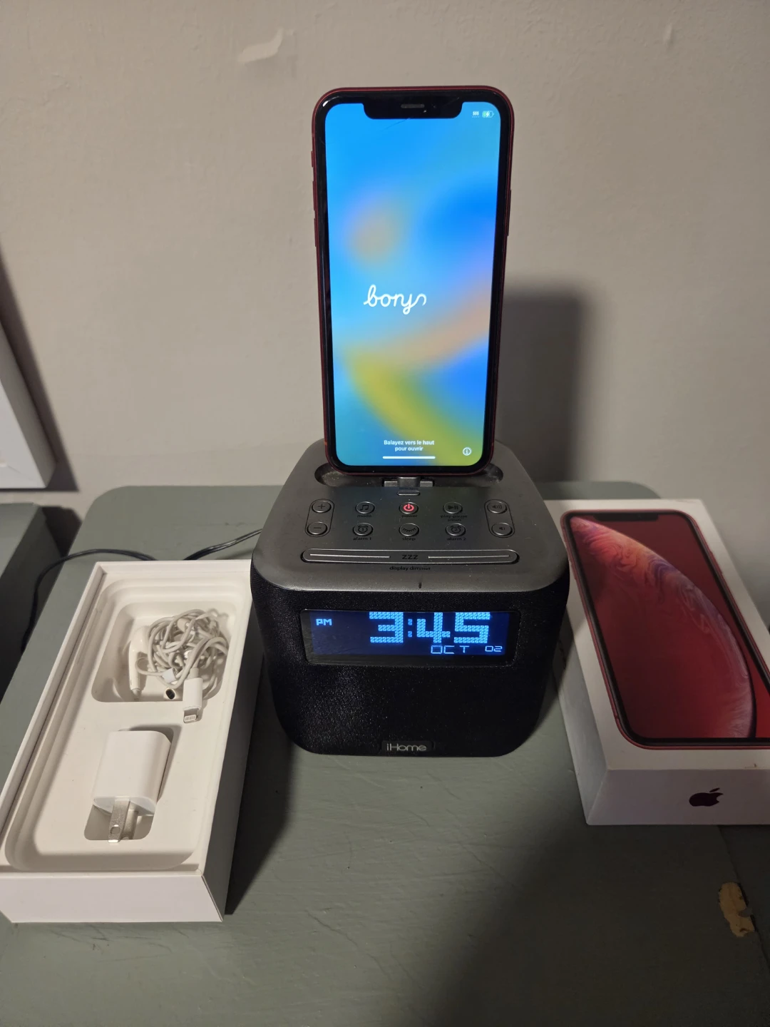iHome Alarm Clock Radio with Lightning Dock