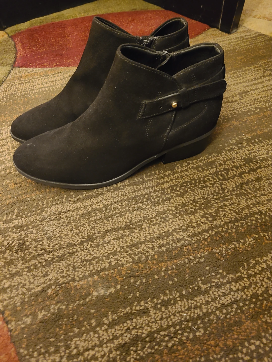 Black Ankle Boots size 8 - photo 2