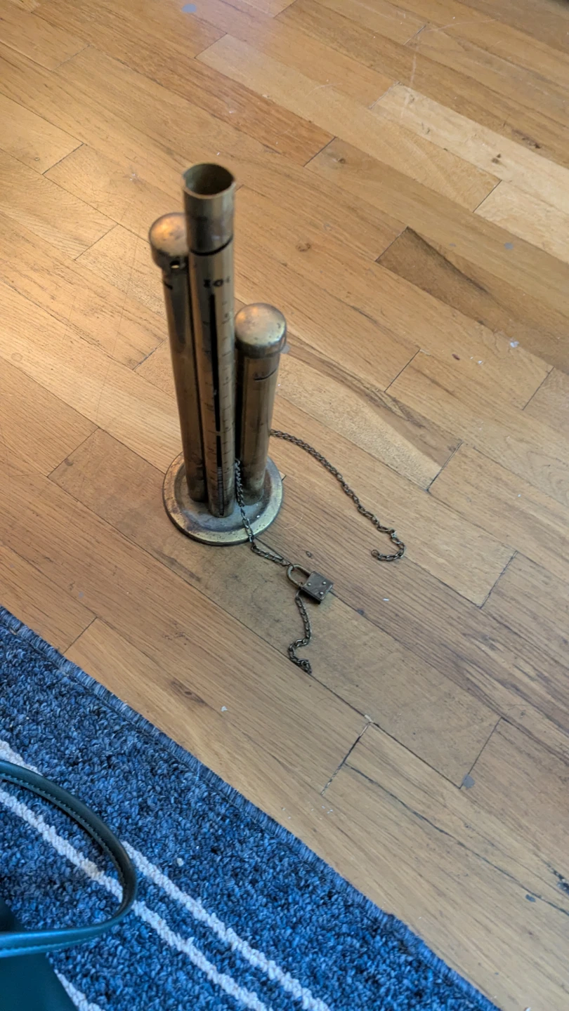 Vintage Brass Coin Bank Holder