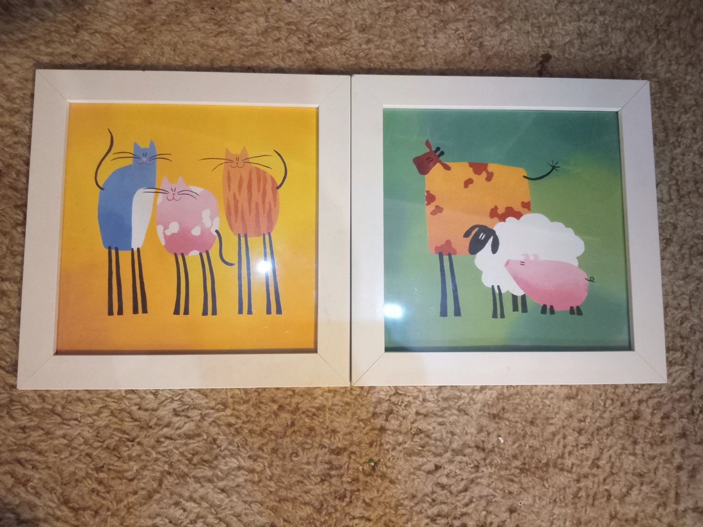 Set of Two IKEA Animal Frame prints