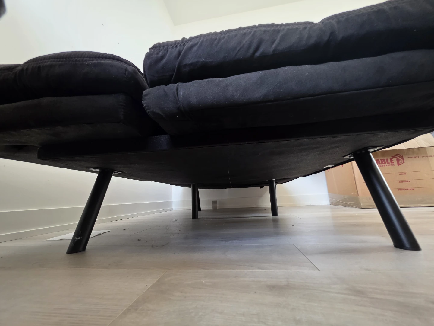 Black Convertible Futon Sofa Bed