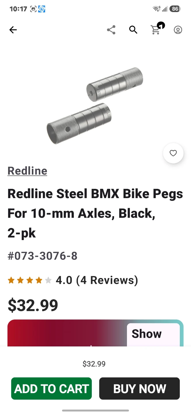 Capix BMX Bike Pegs - photo 3