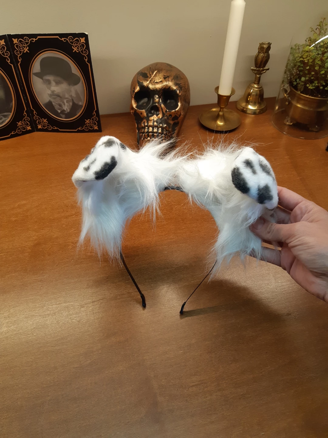 Dalmation puppy dog ear adjustable headband - photo 2