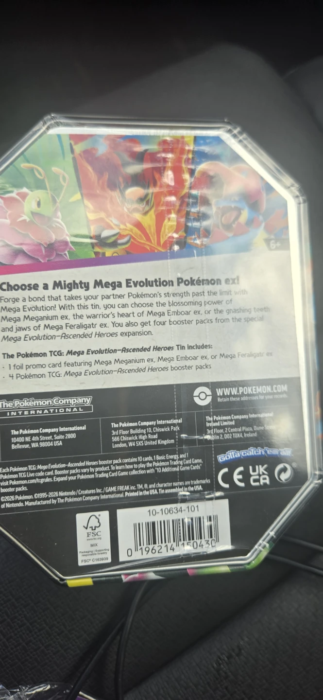 Pokemon TCG Mega Evolution-Ascended Heroes Tin - photo 2