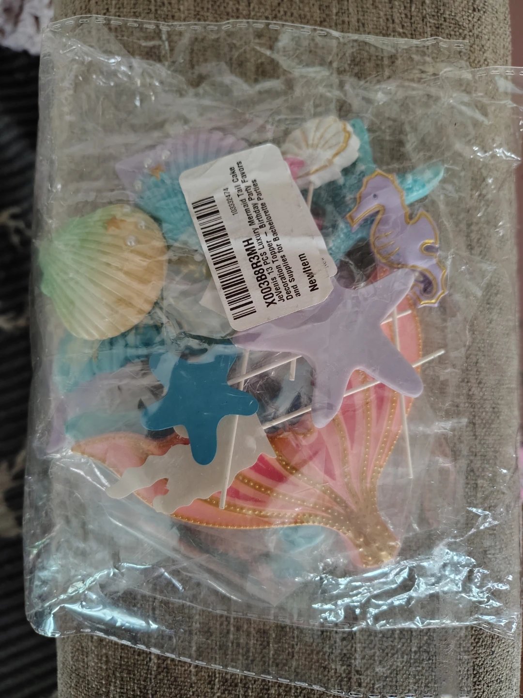 New JeVenis 13-Piece Mermaid Cake Topper Set - photo 2