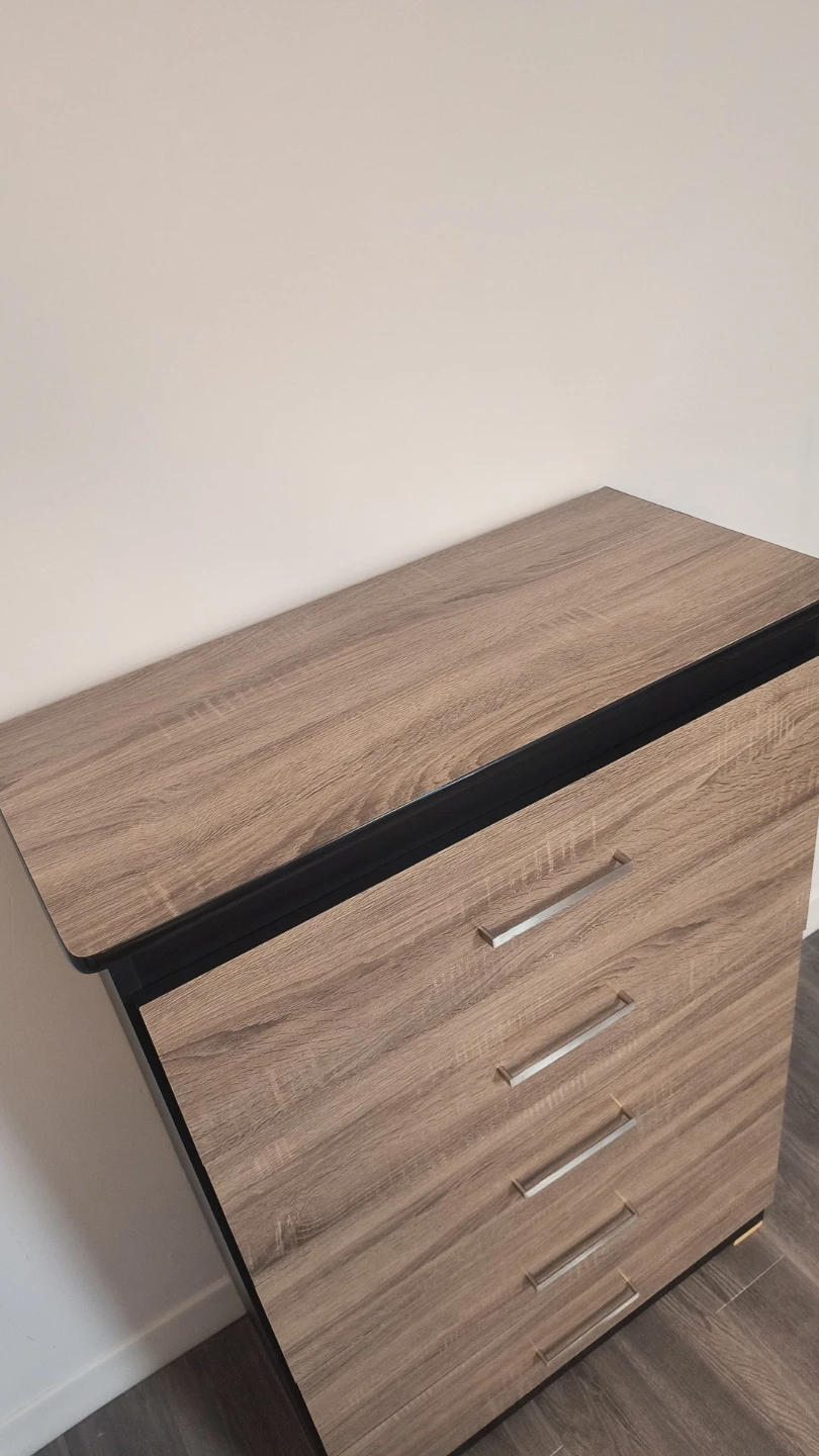 5-Drawer Wood Finish Chest - photo 2