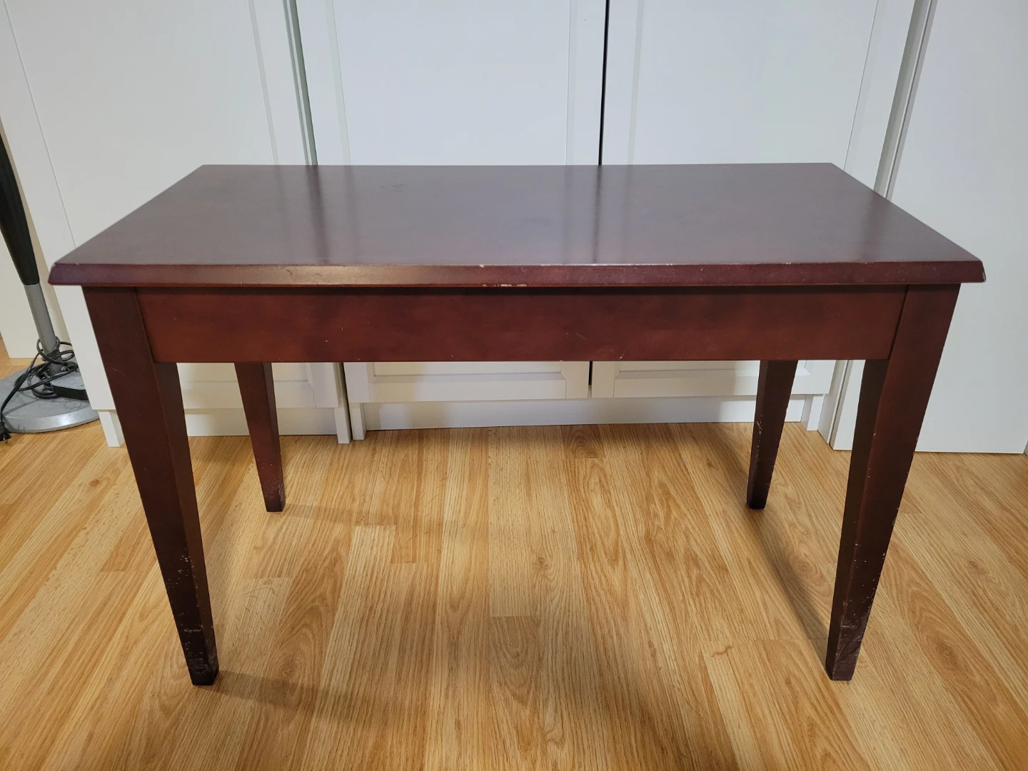 Dark Wood Storage Piano Bench