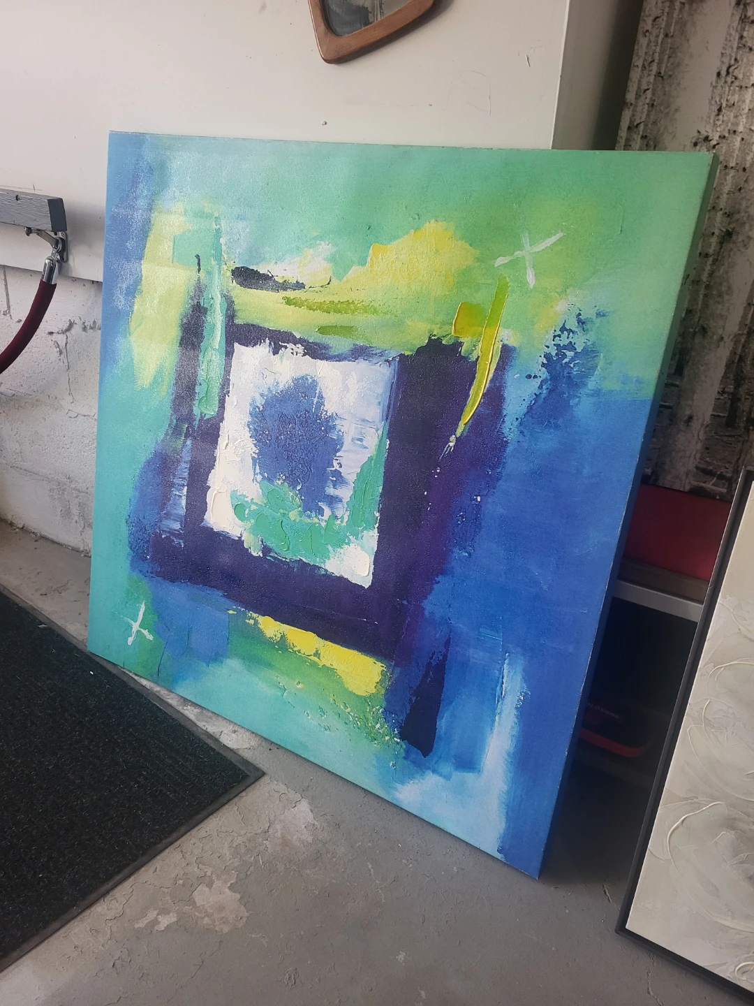 Xtra Large Abstract Canvas Painting 41" x 41"
