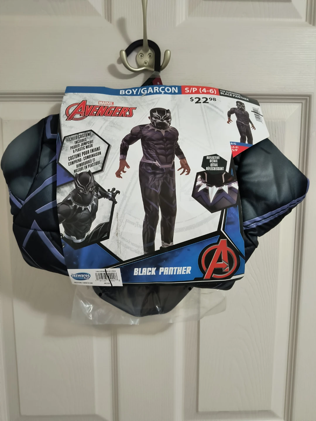 Marvel Black Panther Costume, Size S (4-6)