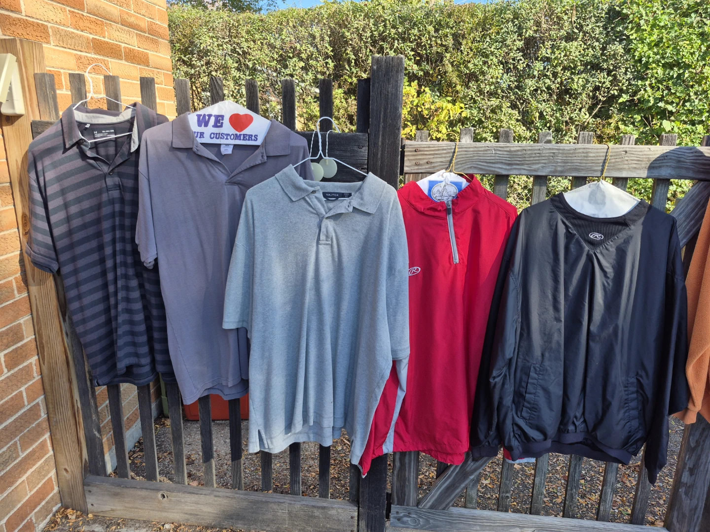 Assorted Men's 2XL shirts, Jackets
