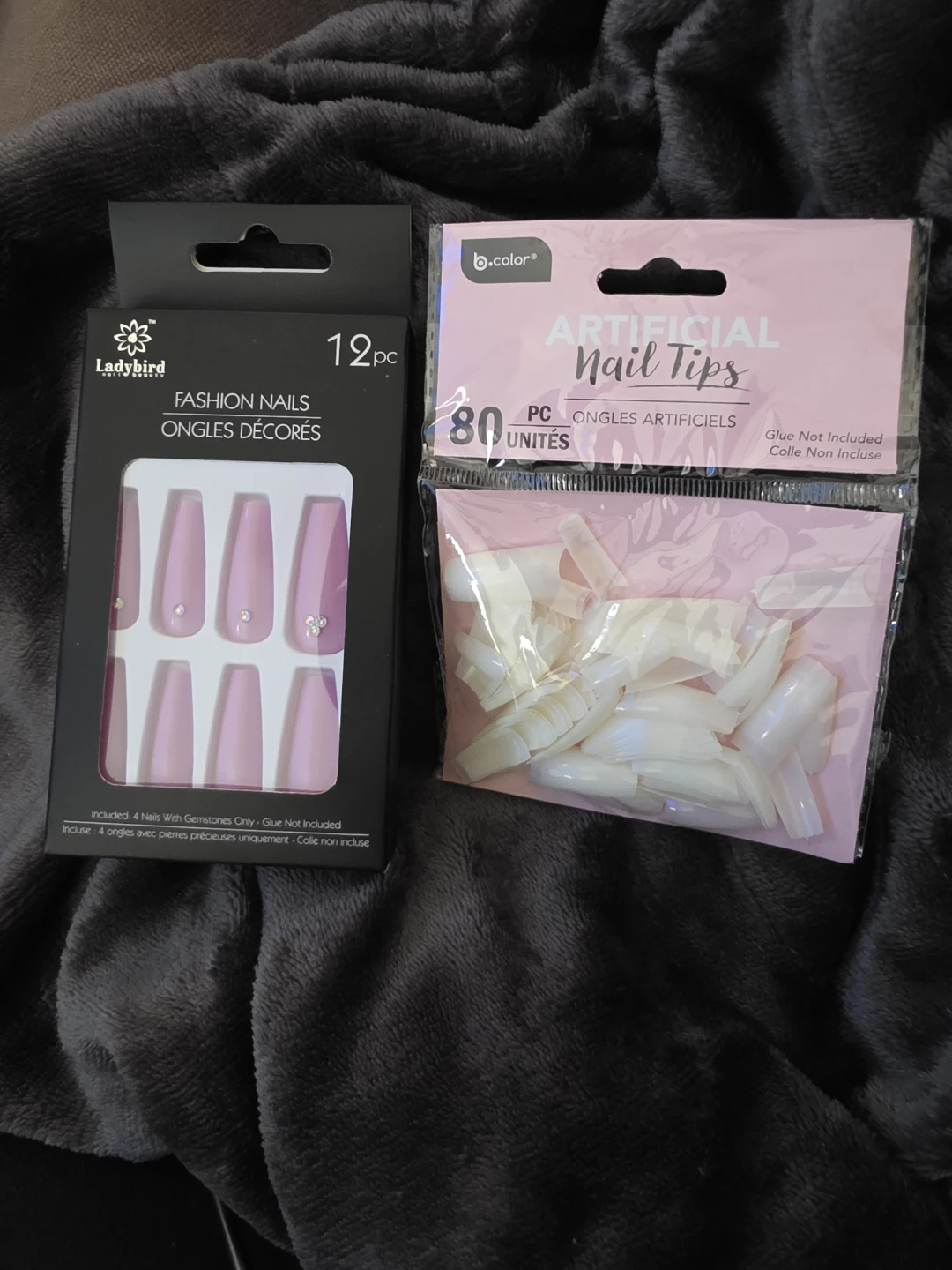 Artificial Nail Tips Set (Ladybird & b.color)