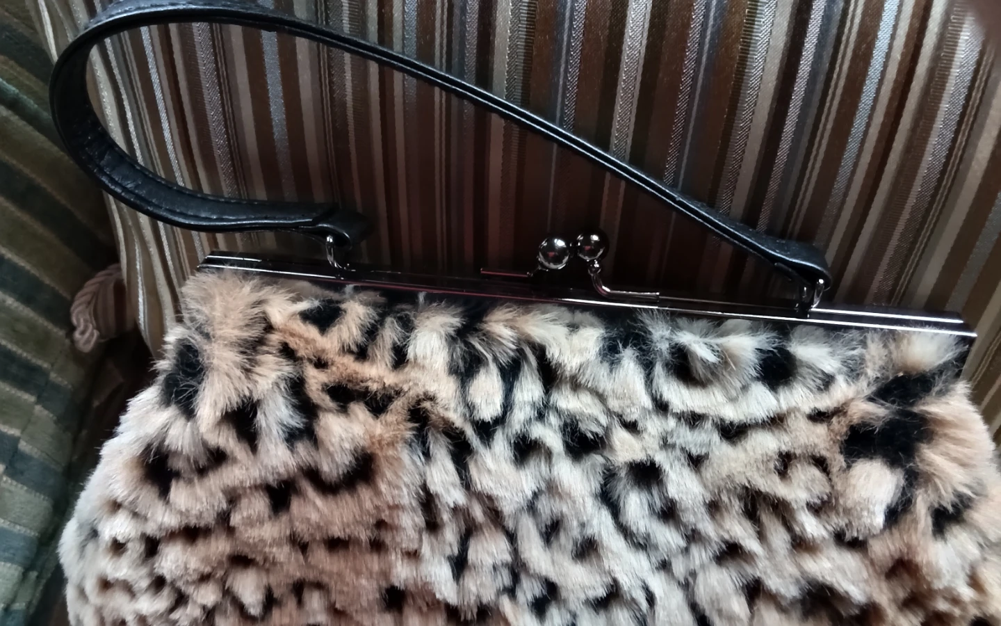 MINT Jeanne Lottie Vintage Faux Fur Leopard Print - photo 2