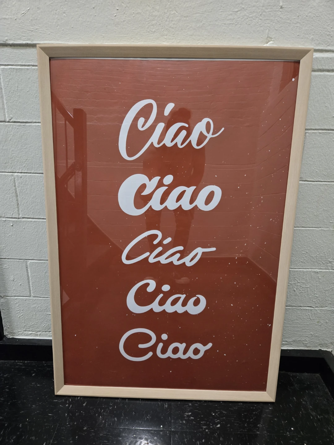 Large Modern Framed Ciao Art Poster Print Wall Decor