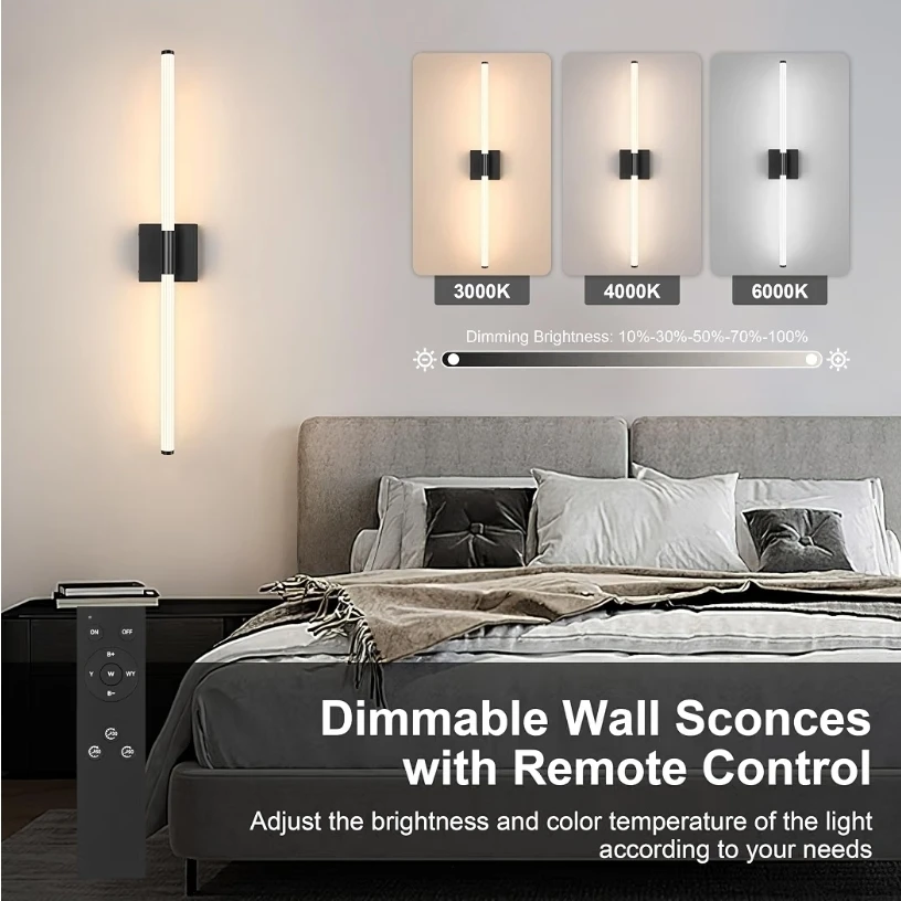 Morauroral Battery Operated Dimmable LED Wall Sconce - photo 2
