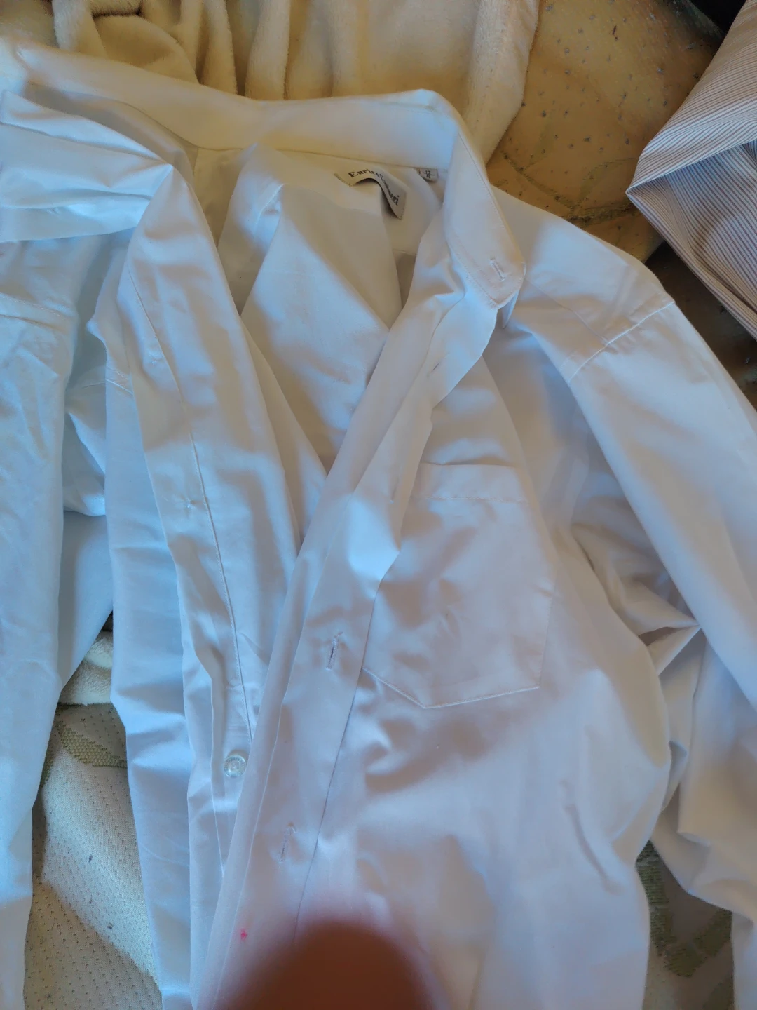 Enrico Coveri White Long-Sleeve Shirt