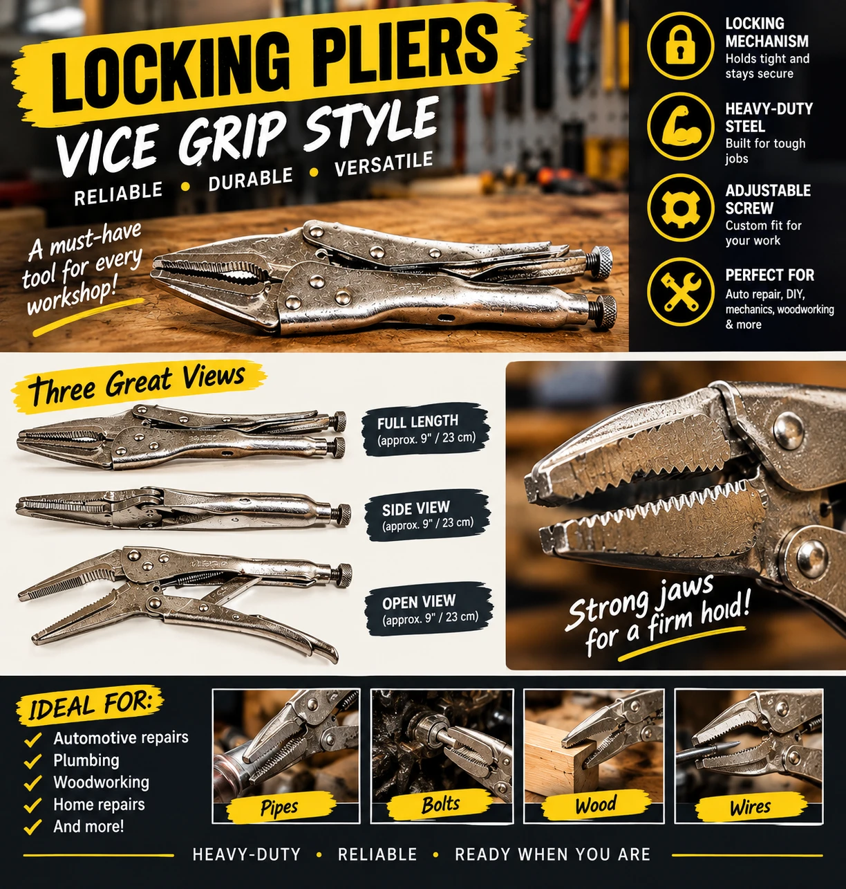 🔧Mastercraft Locking Pliers🔧