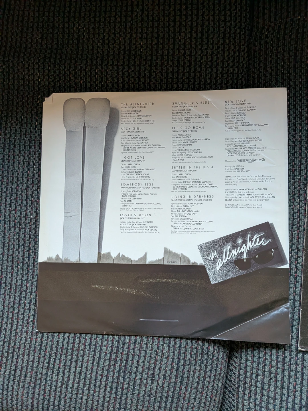 Glenn Frey – The Allnighter 1984 Vinyl LP - photo 4