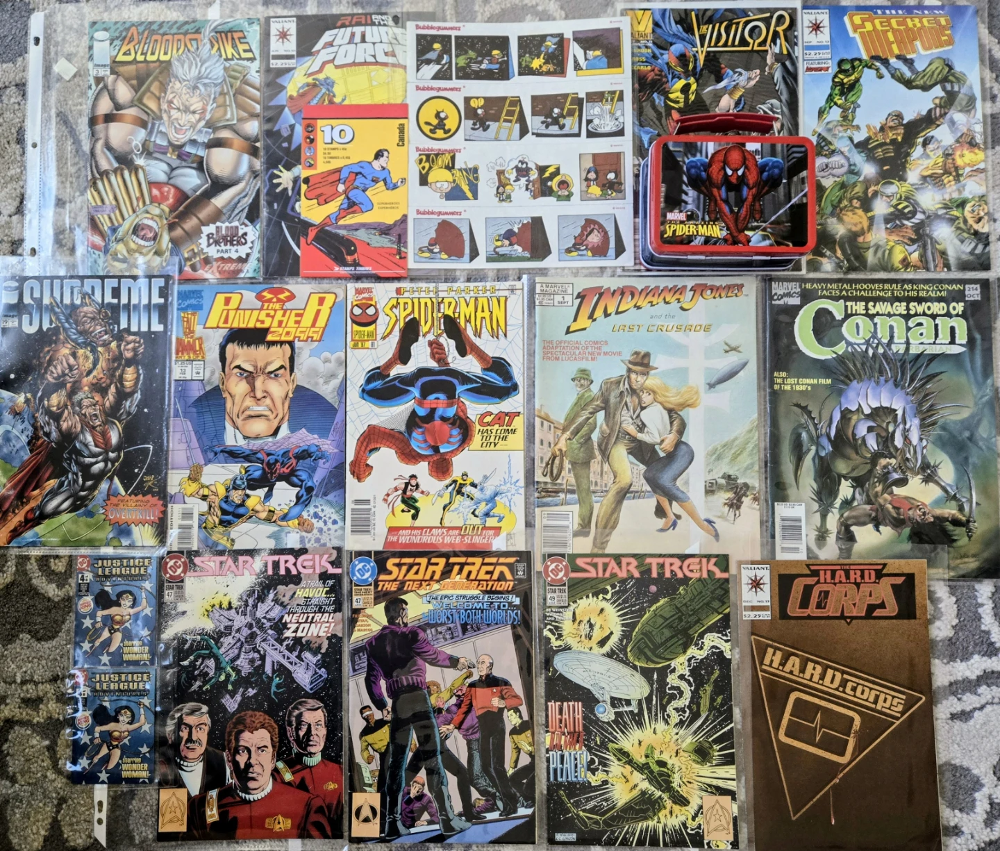 Vintage Comics & Toy Lot, Marvel Variants, Rare Bubblegummers