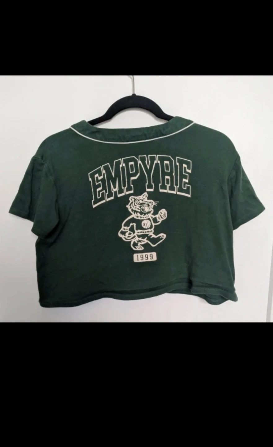 Empyre Green Crop Baseball Shirt - photo 2