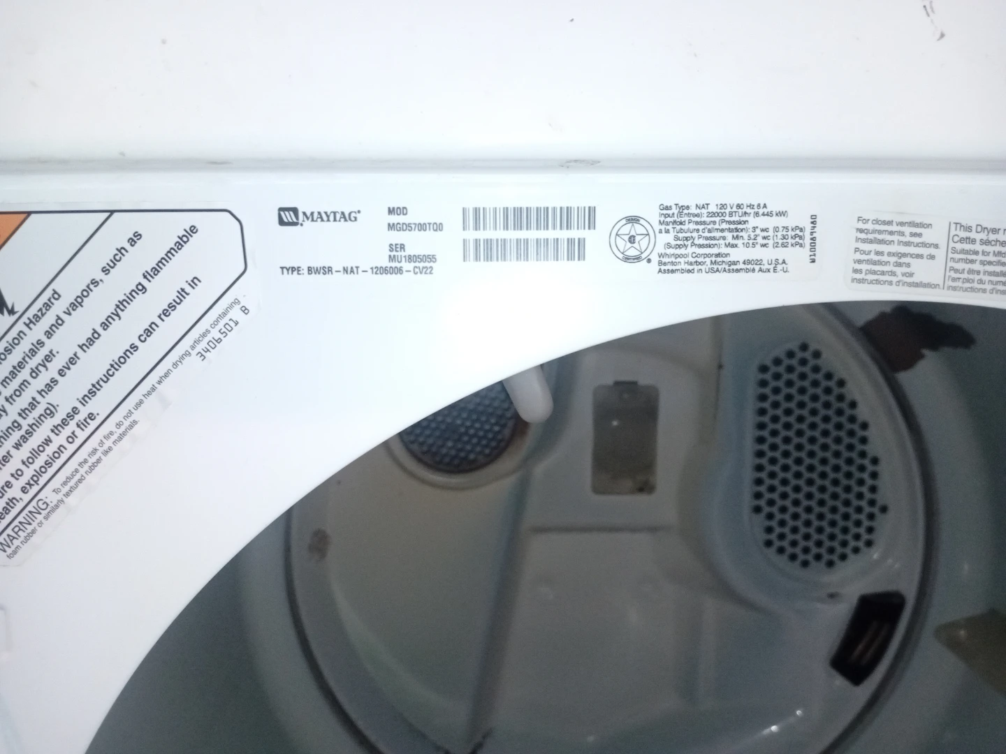 Gas dryer for sale - photo 4