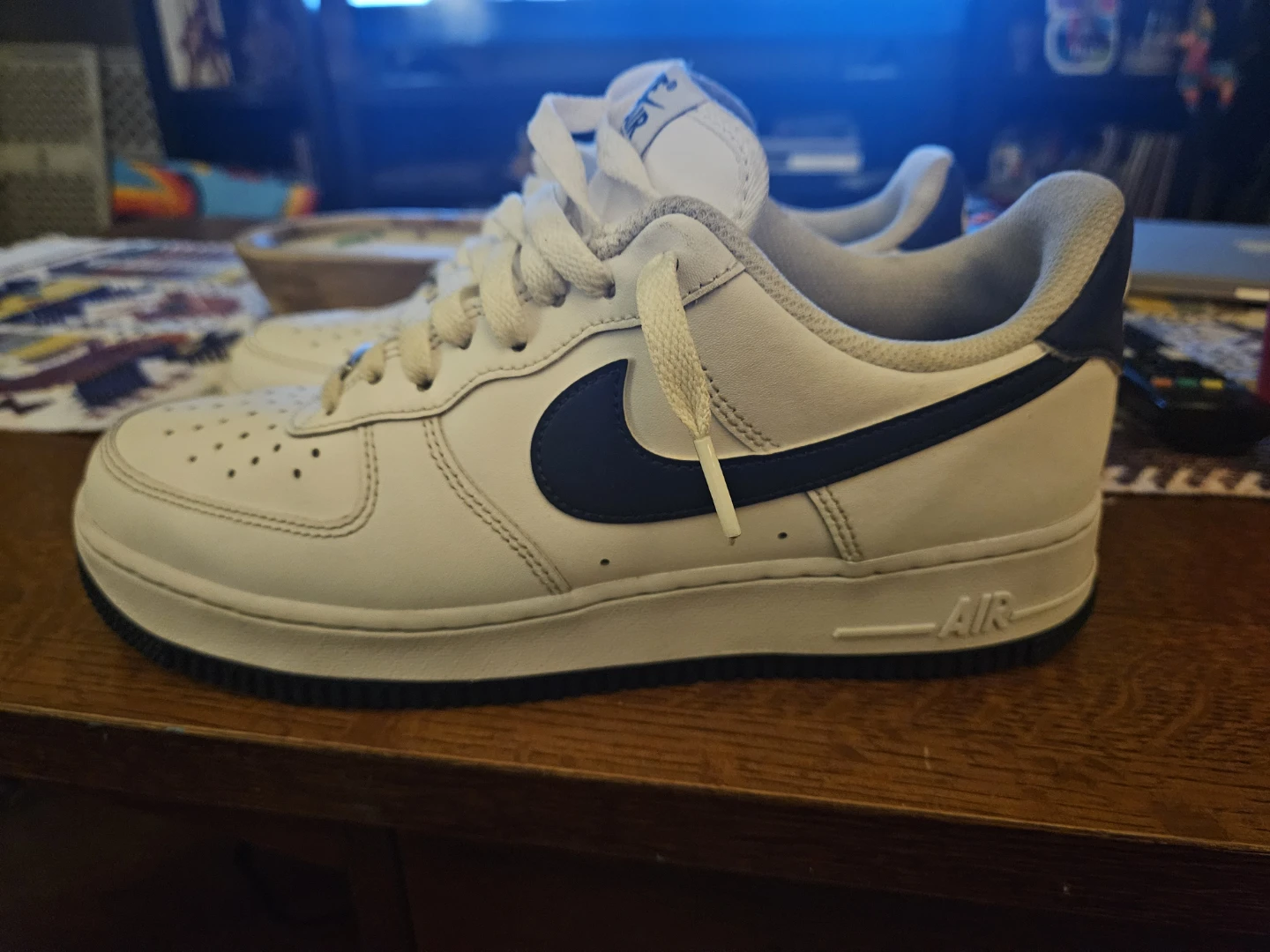 Nike Air Force 1 Low White and Navy