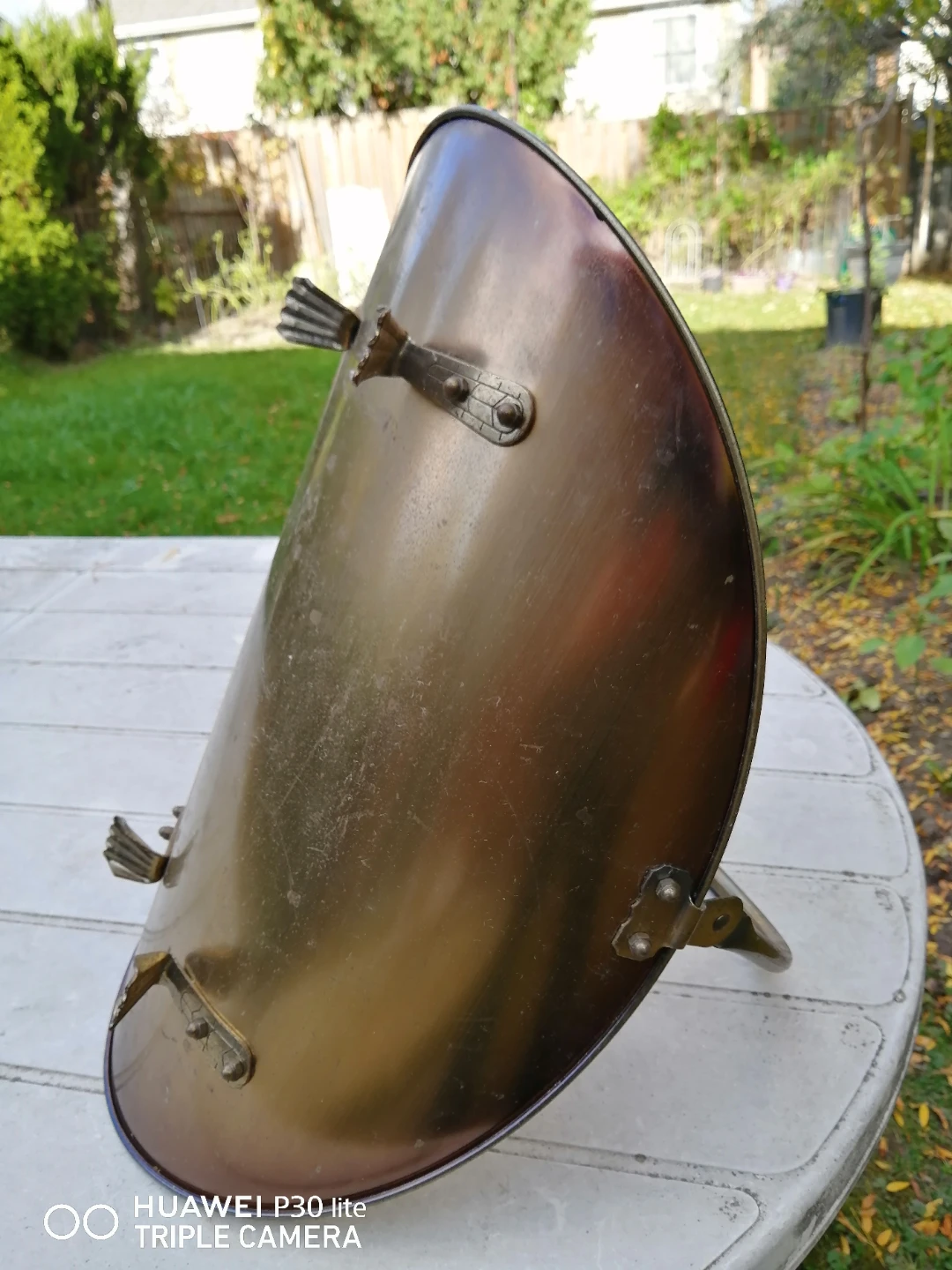 Vintage Brass Fireplace Set with Log Holder - photo 4