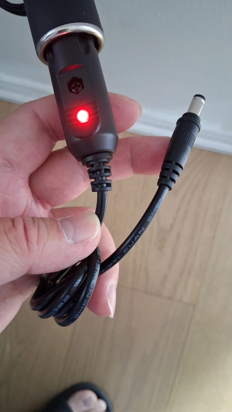car charger adapter cord 12V DC jeck 5.5 x 2.1mm