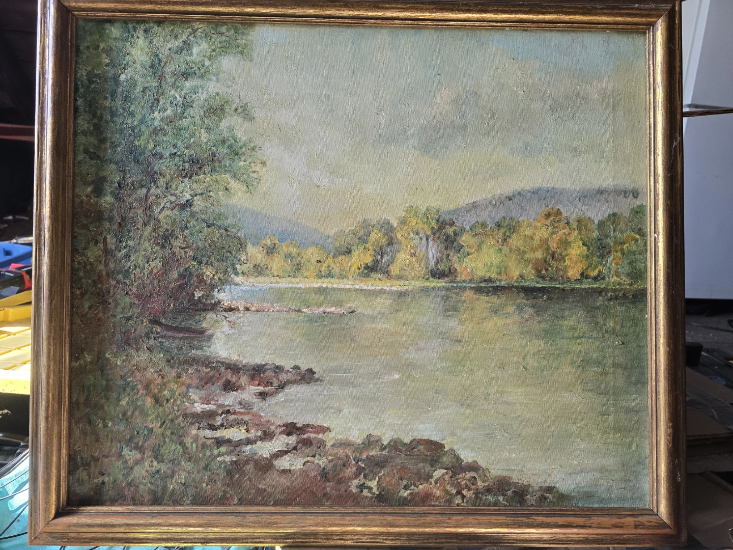 Vintage Landscape Oil Painting - photo 2