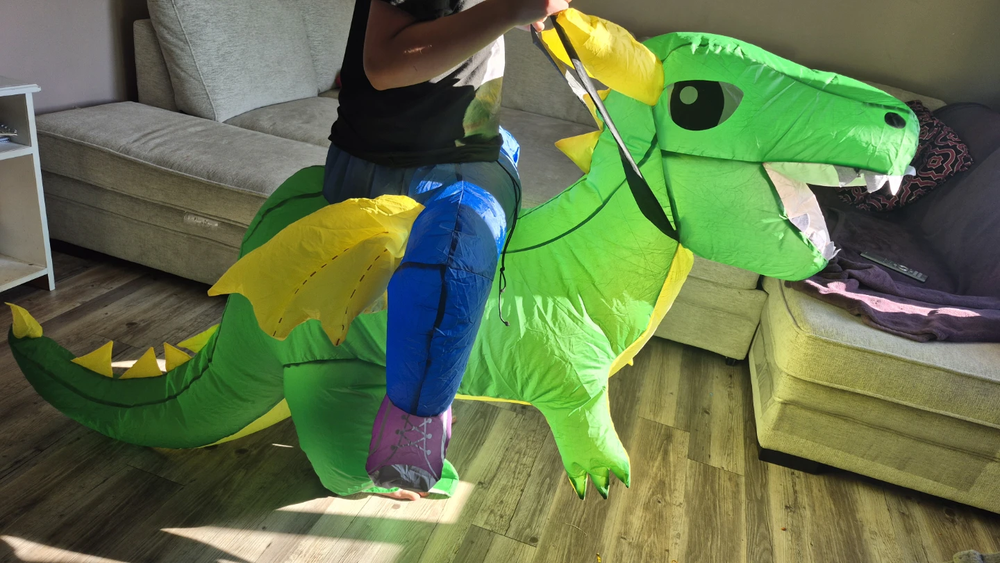 Inflatable Dragon Ride-On Costume