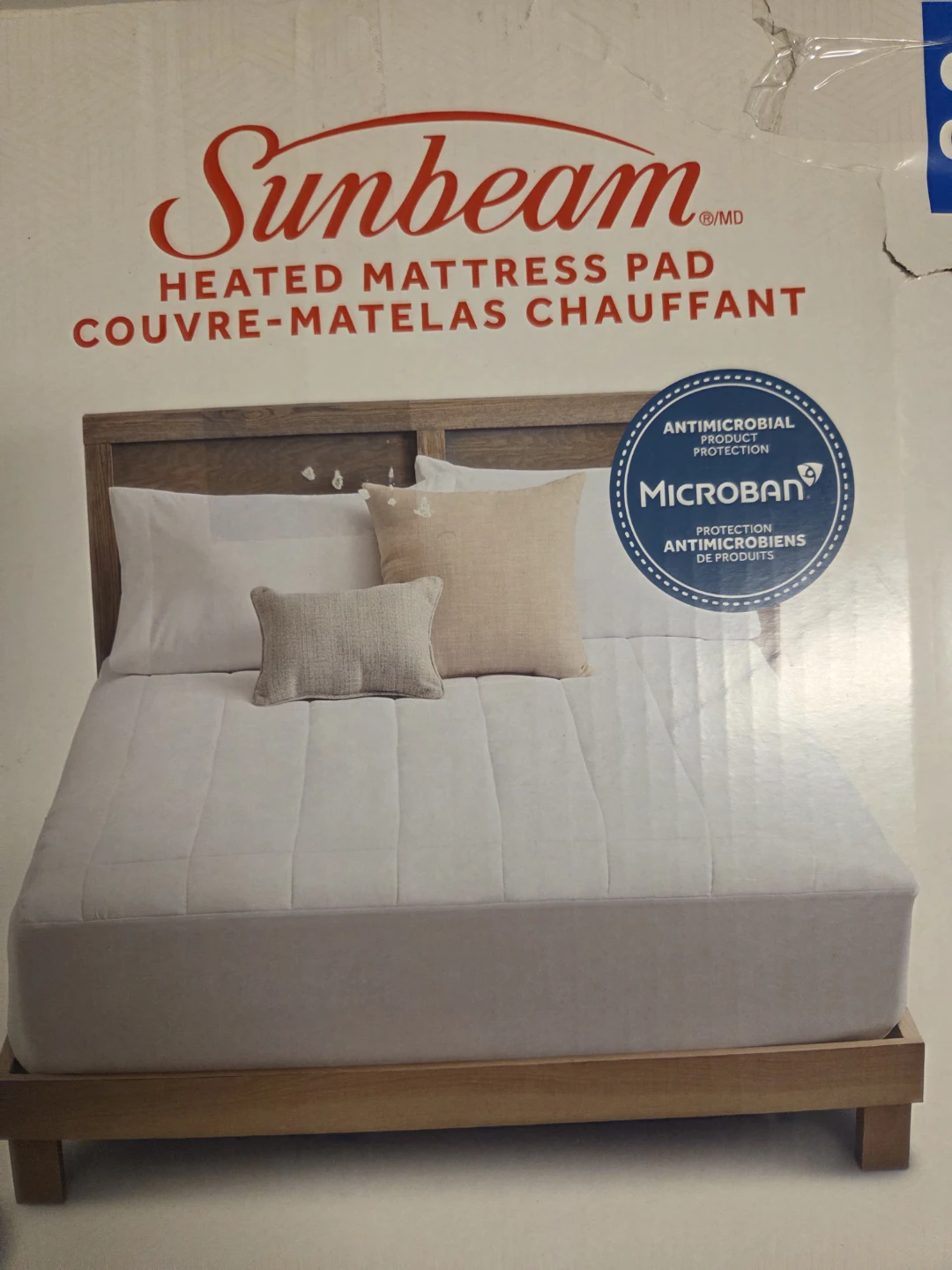 Queen Machine Washable Dual Side  Sunbeam Heated Mattress Pad