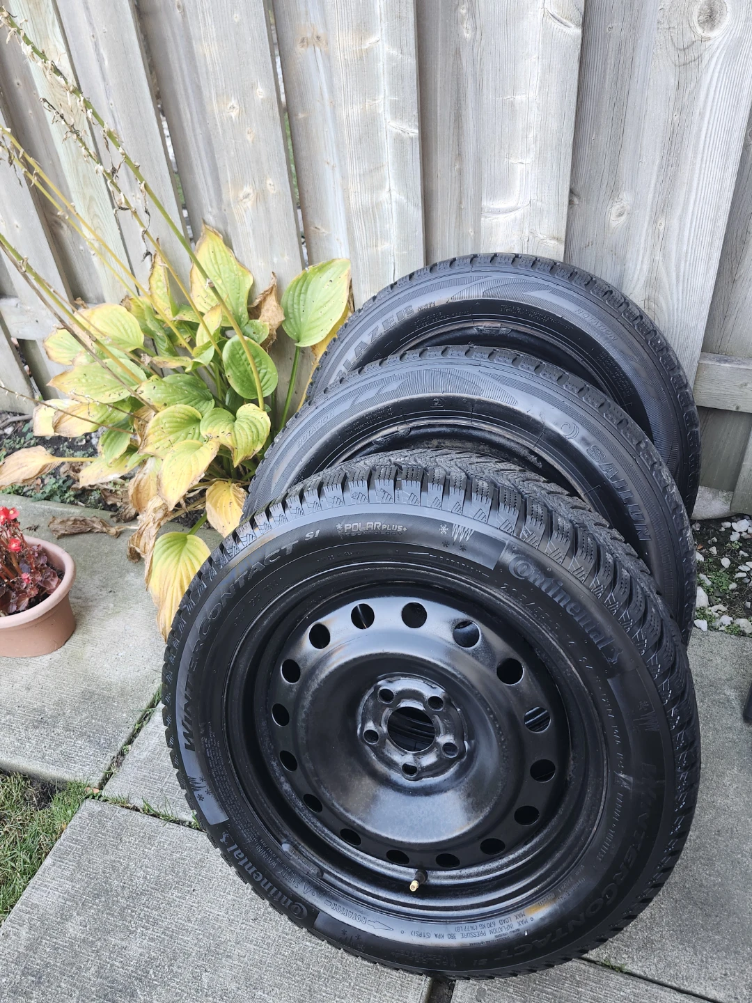 Set of 3 Continental and Sailun Winter Tires - photo 2