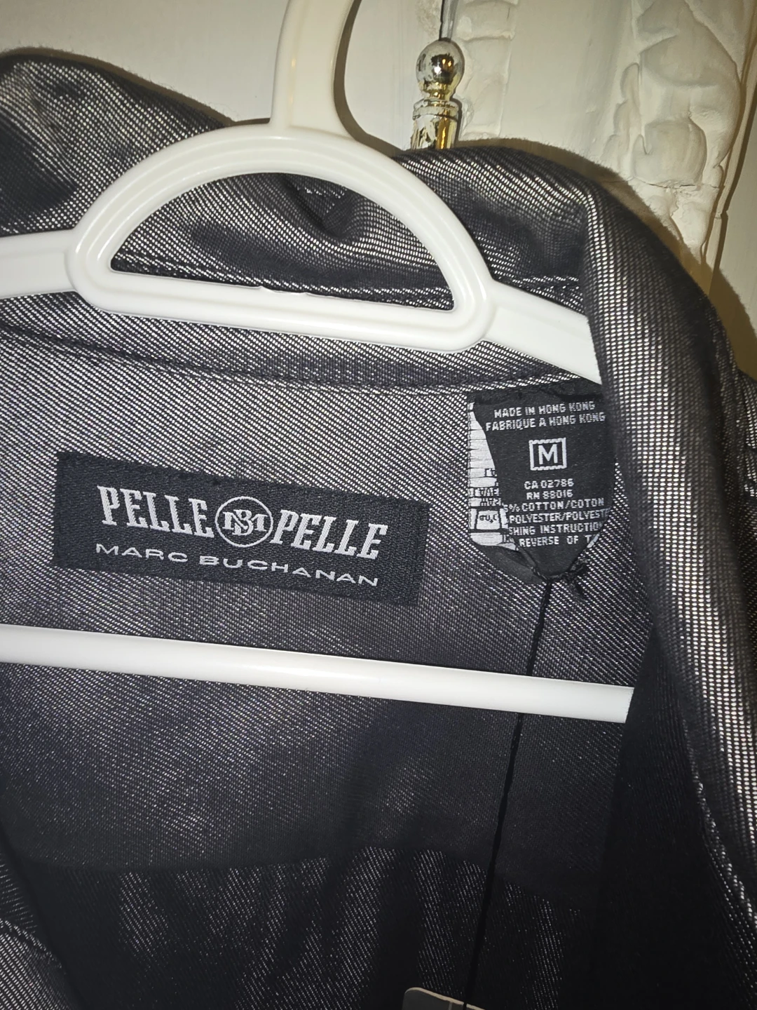 Brand new Pelle Pelle Marc Buchanan Jean Jacket Gray - photo 2
