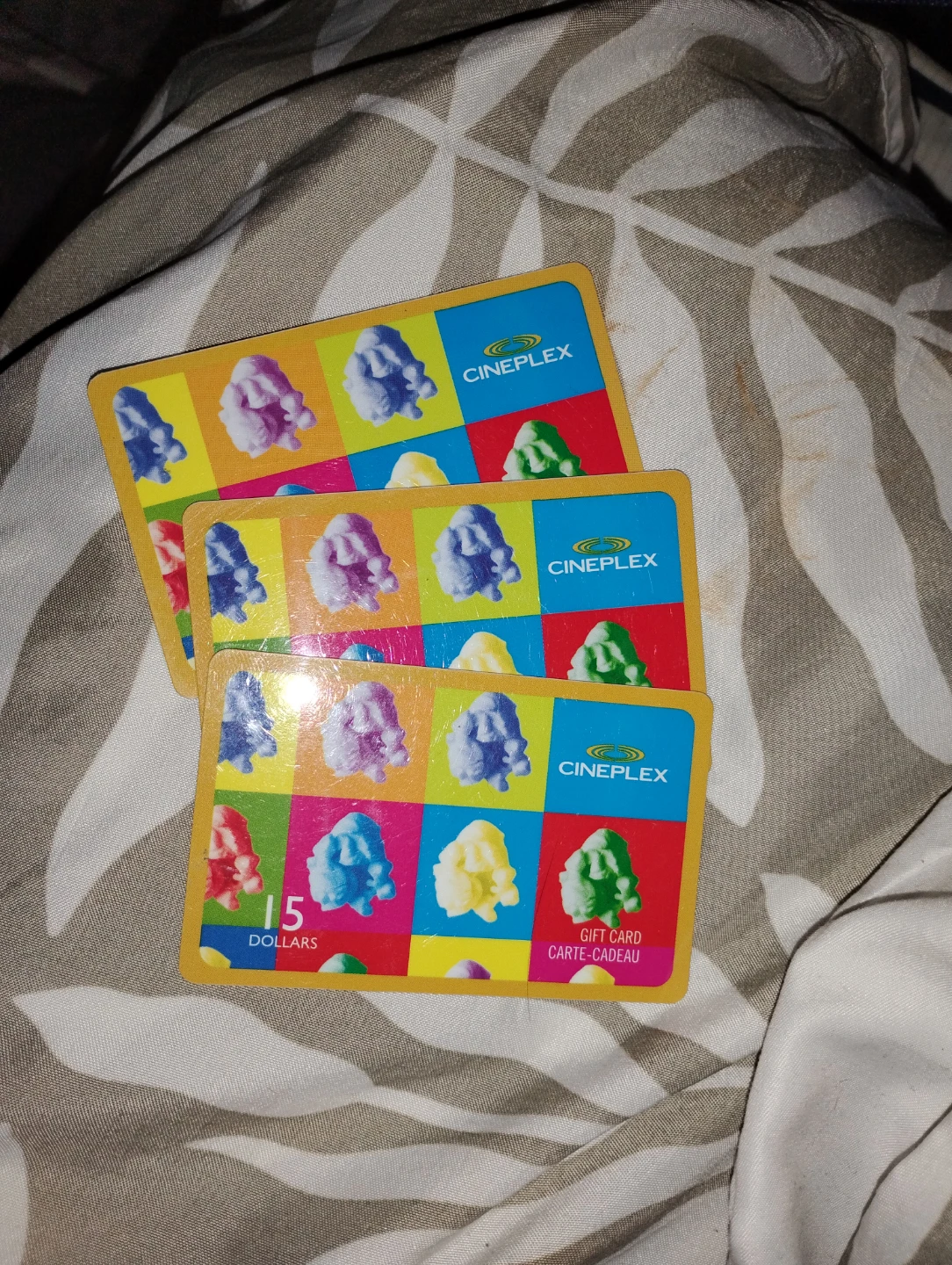 Two Cineplex $15 Gift Cards