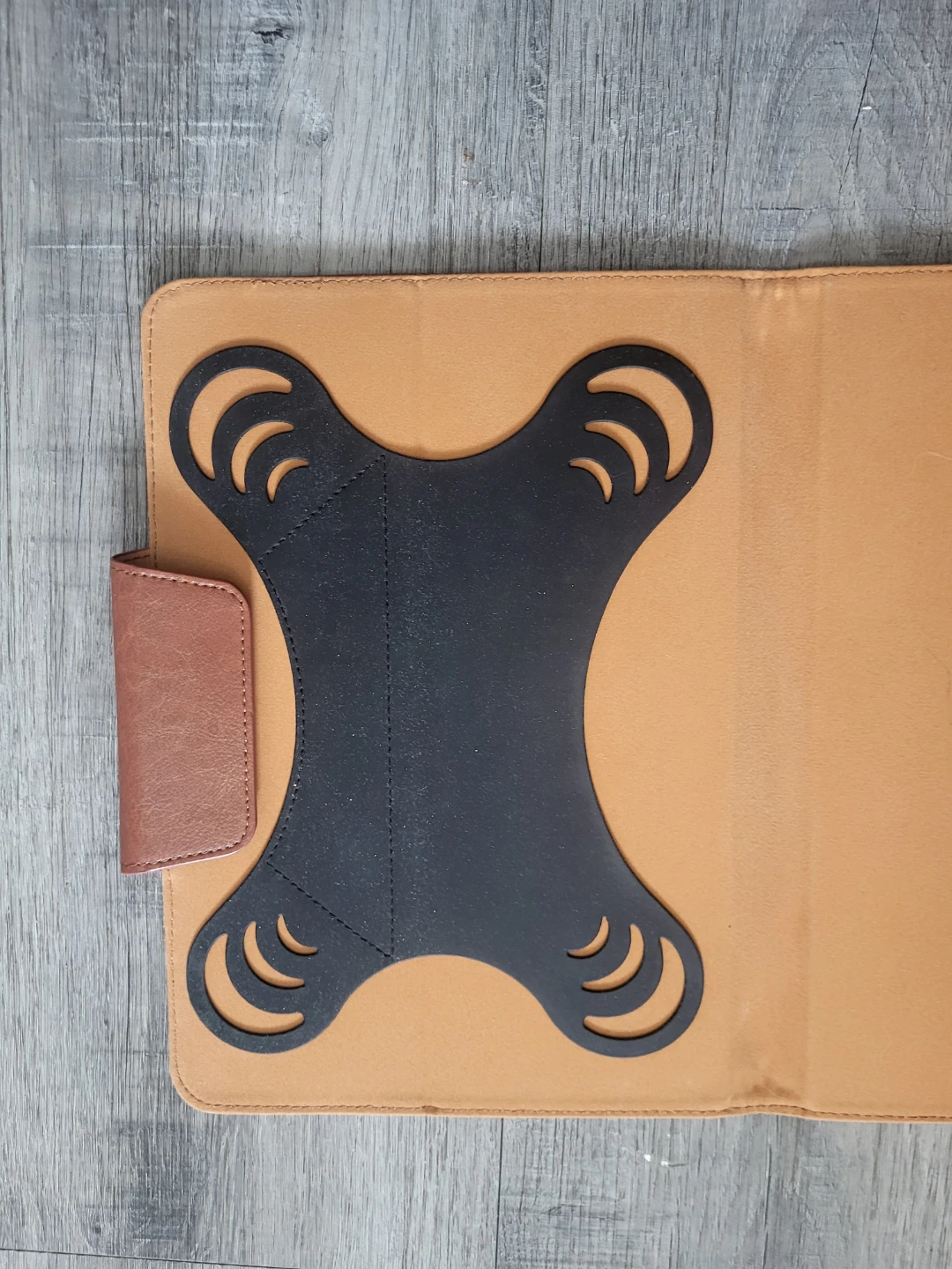 Brown Faux Leather Tablet Case - photo 5