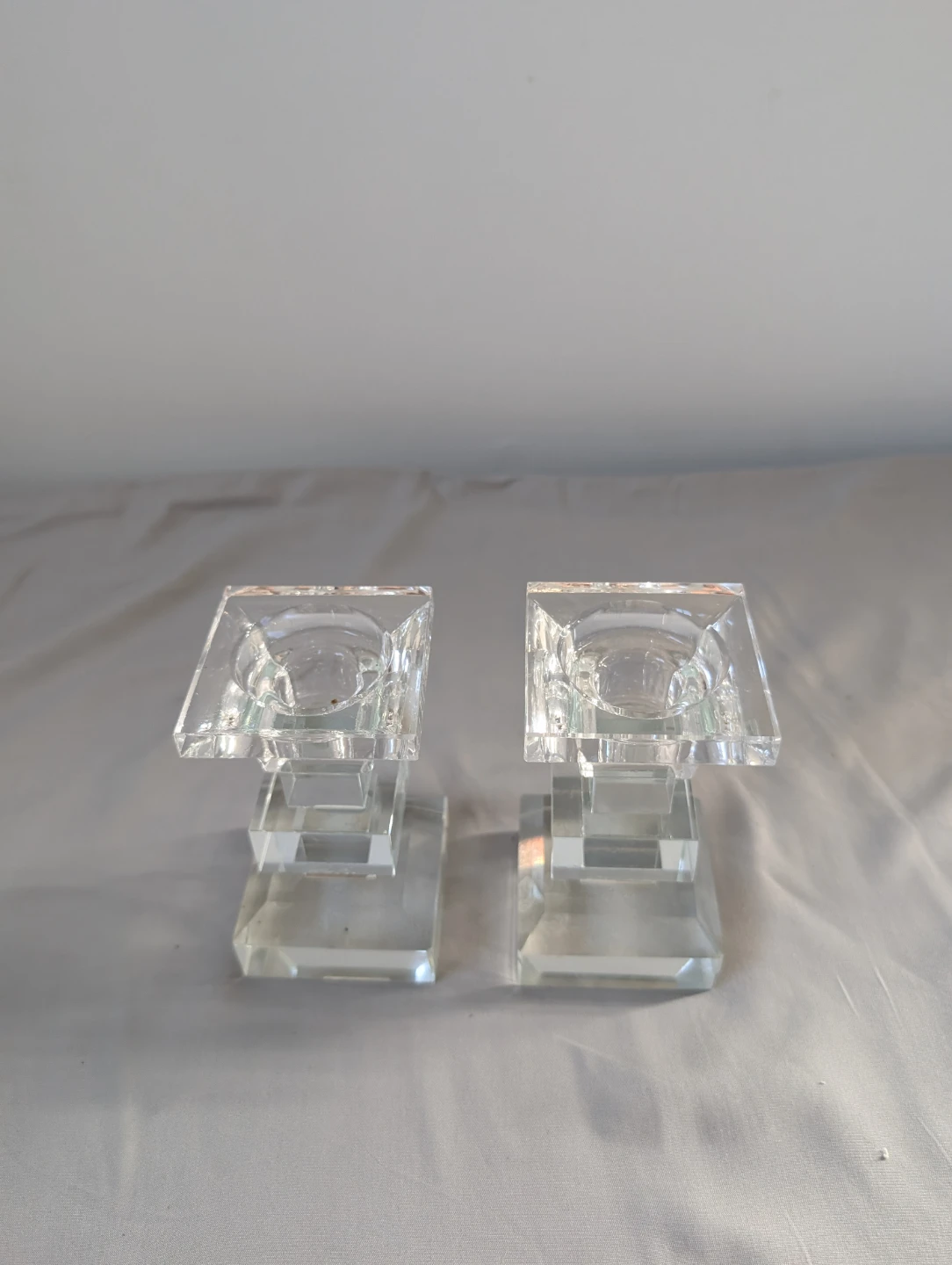 Set of 2 Crystal Candlestick Holders - photo 5
