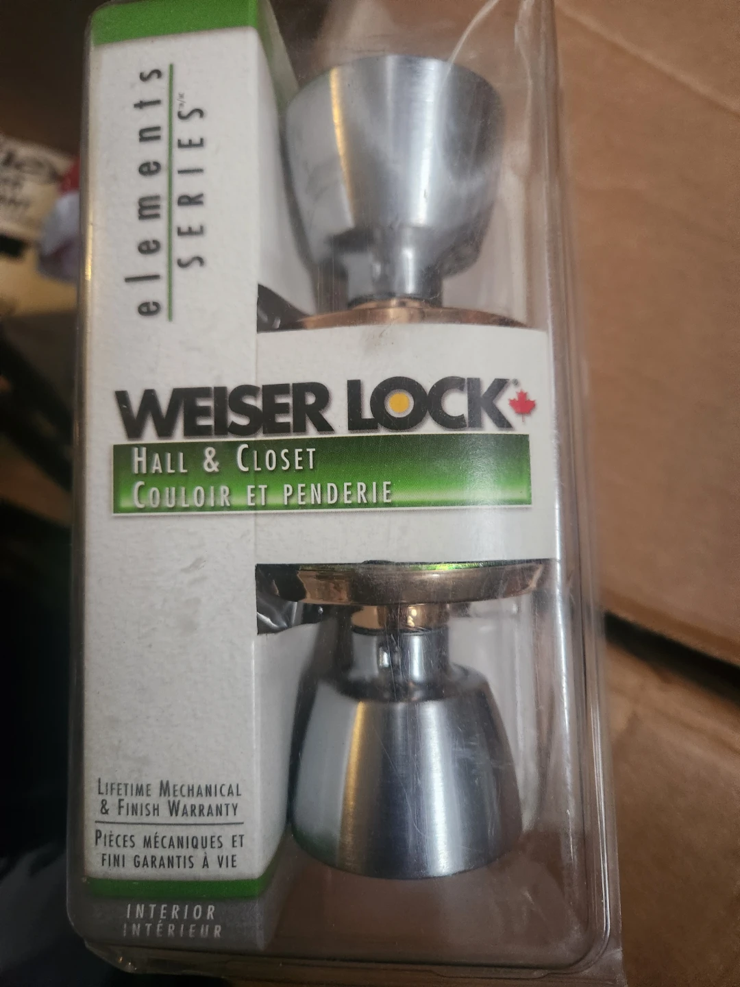 Weiser Lock Elements Series Hall & Closet Knob
