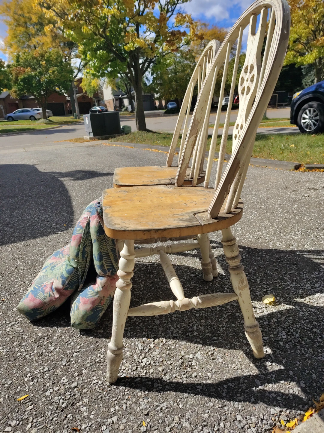 Two Vintage Dining Chairs - photo 3