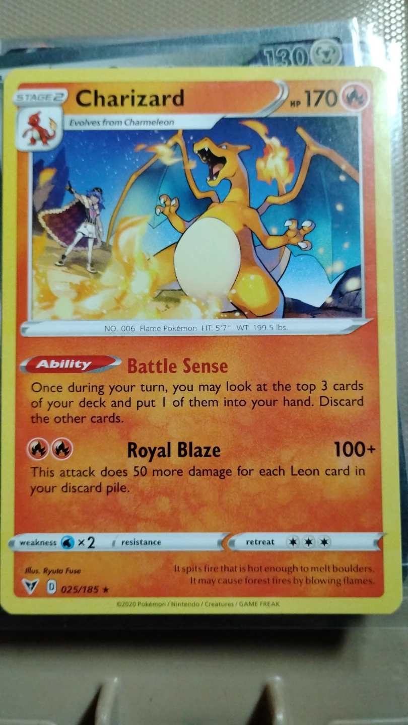 Pokemon Charizard Vivid Voltage 025/185 Trading Card